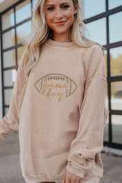 Game Day Embroidered Corduroy Sweatshirt