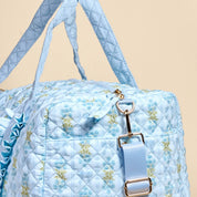 On-the-Go Quilted Weekender Bag–Blue