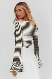 LONG SLEEVE STRIPED SWEATER