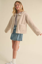 TWEEN KIDS GIRLS PETER PAN COLLAR JACKET