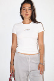 Fish Embroidered Baby Tee