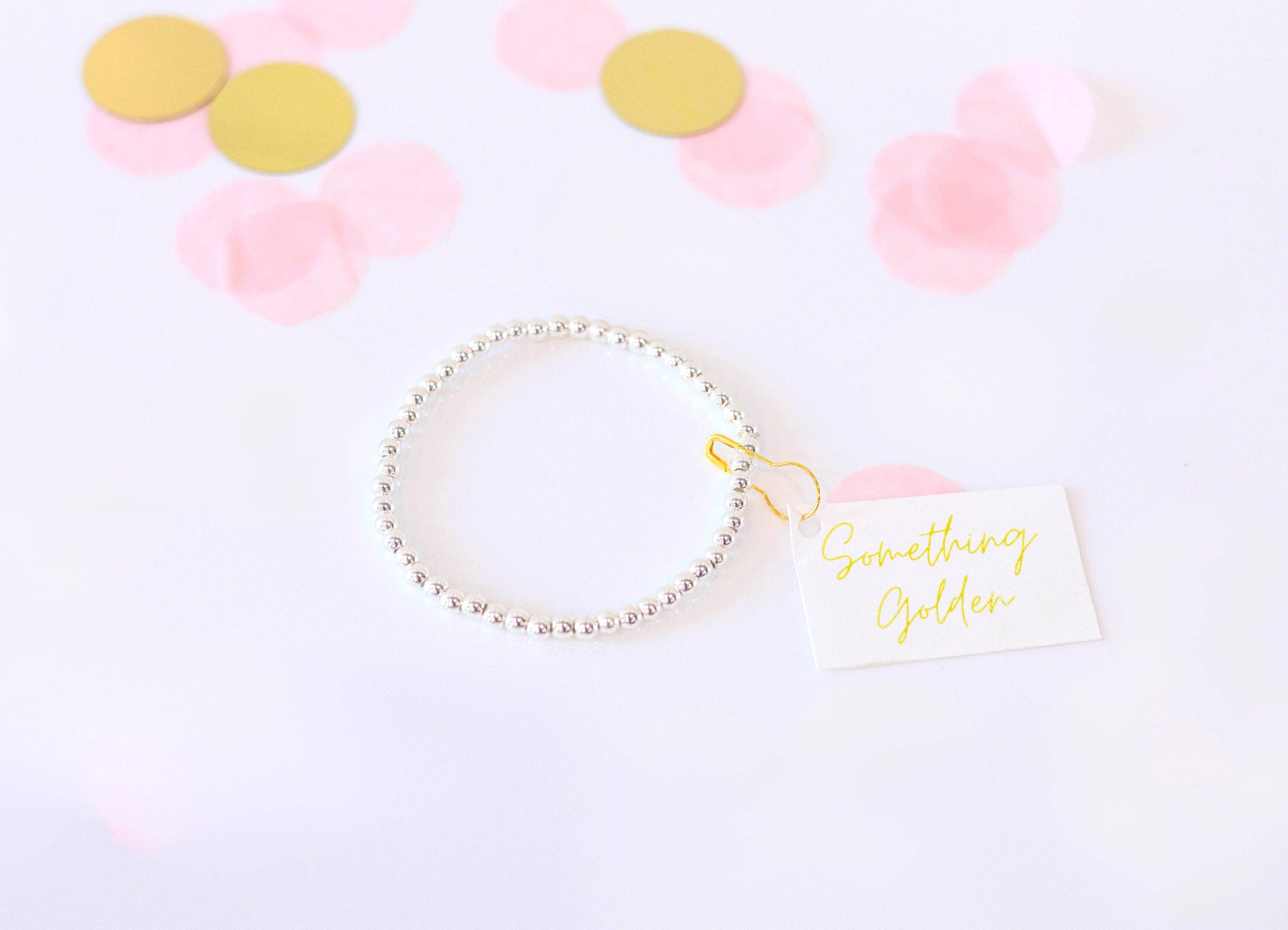 Silver Beaded Bracelet