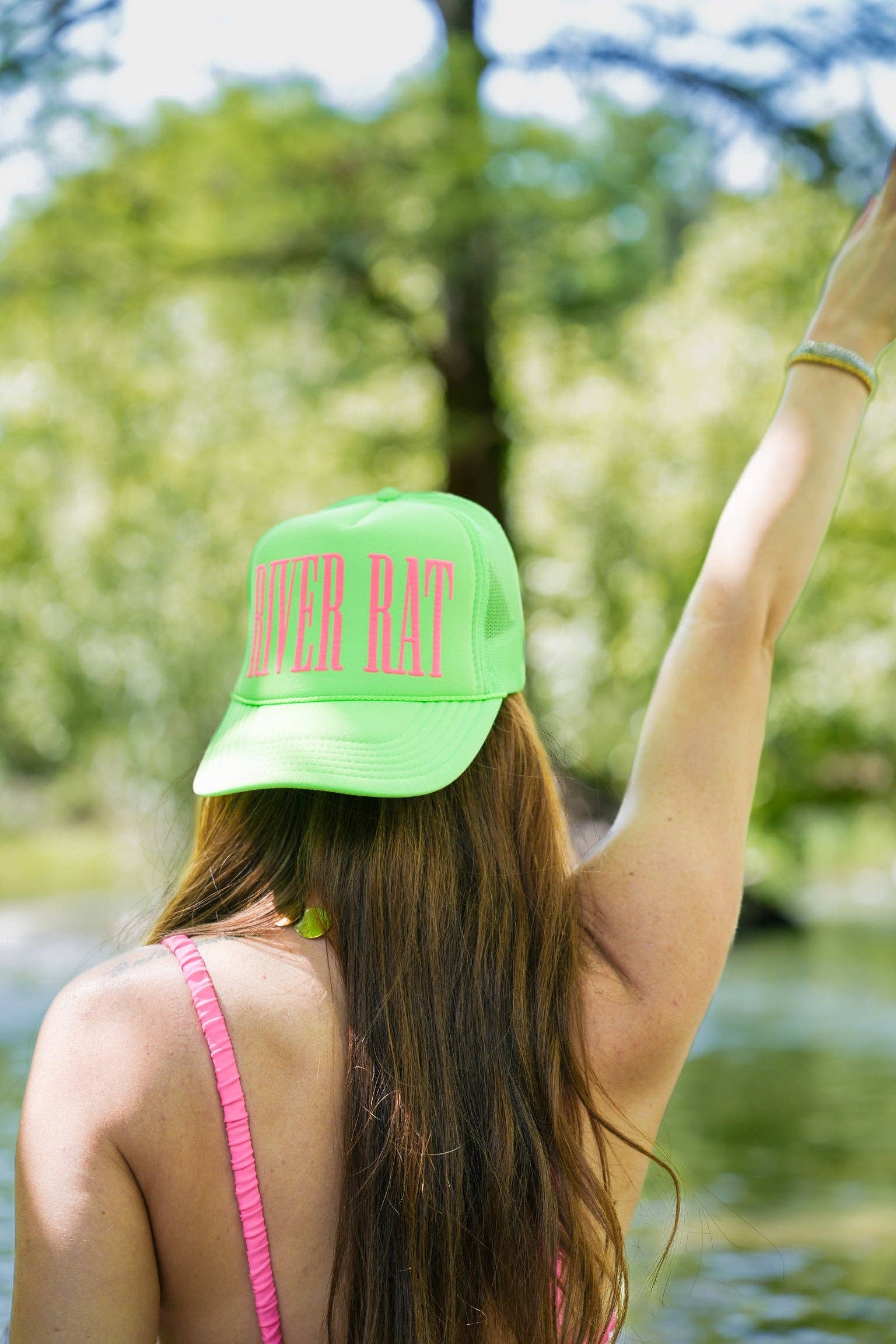 RIVER RAT TRUCKER HAT | CANVAS CAP: LAVENDER CANVAS CAP