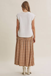 EVERYDAY LAYERING SIDE BUTTON HI-LO SWEATER VEST TOP