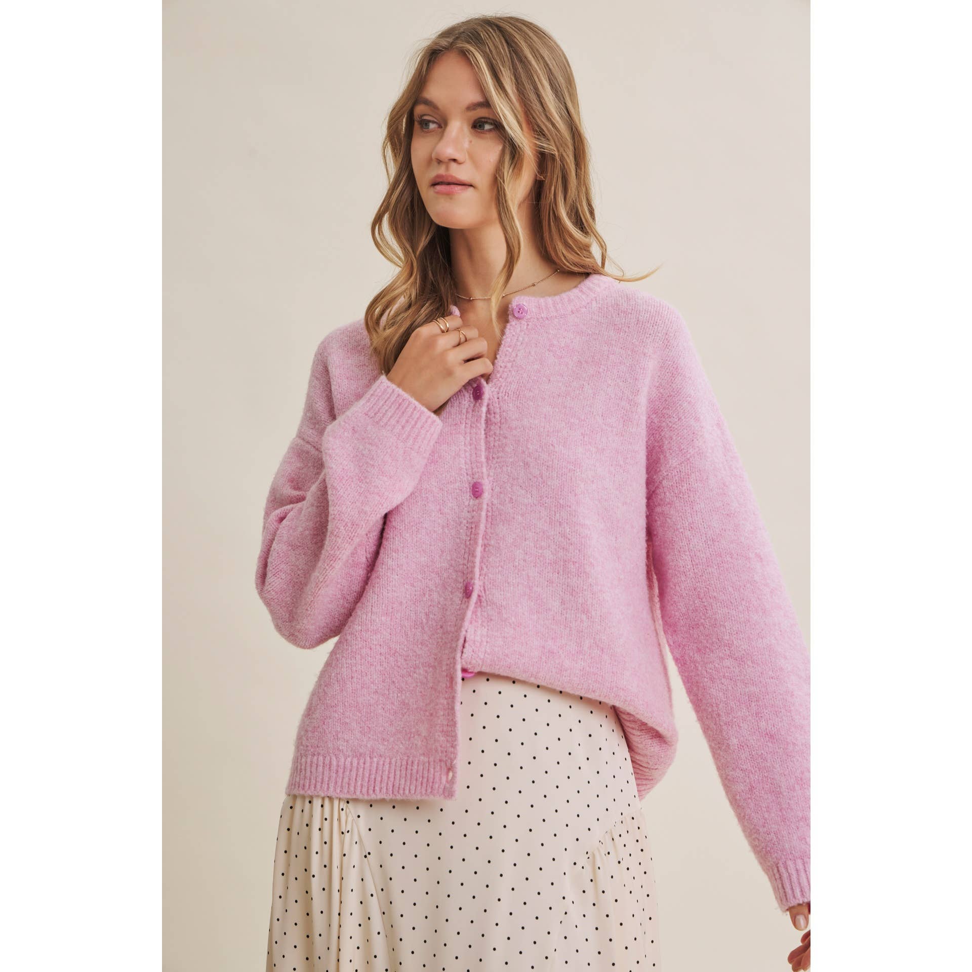 COTTON CANDY CLOUD TOUCH EASY LAYERING SWEATER CARDIGAN