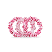 Silk Hair Scrunchies | Small | Pink Ribbon Power