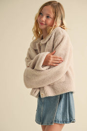 TWEEN KIDS GIRLS PETER PAN COLLAR JACKET