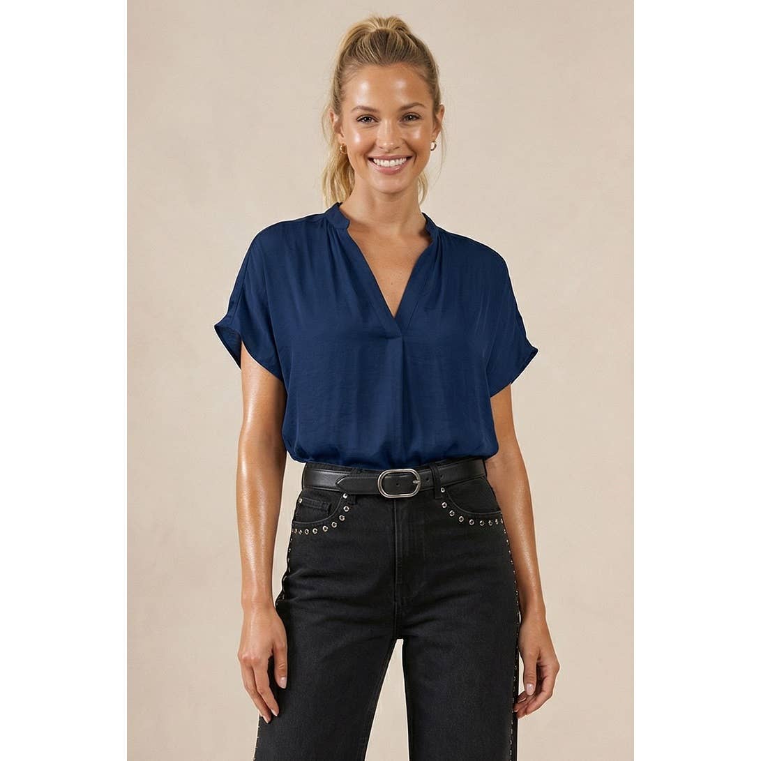 Drop Shoulder Regular Blouse