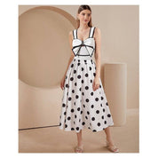 Color Block Two-Piece Swimsuit With Skirt