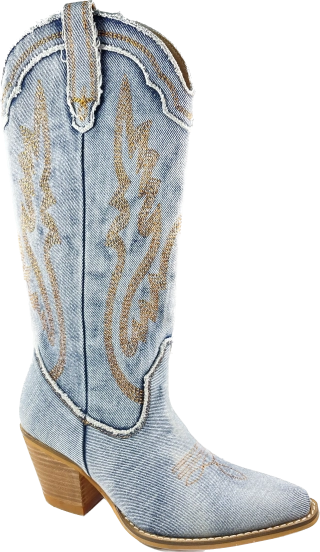 Arider Denim Western Knee Boot