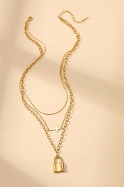 18K STAINLESS STEEL TARNISH FREE LAYERED NECKLACE