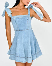 Stylish Halter Cowgirl Dress