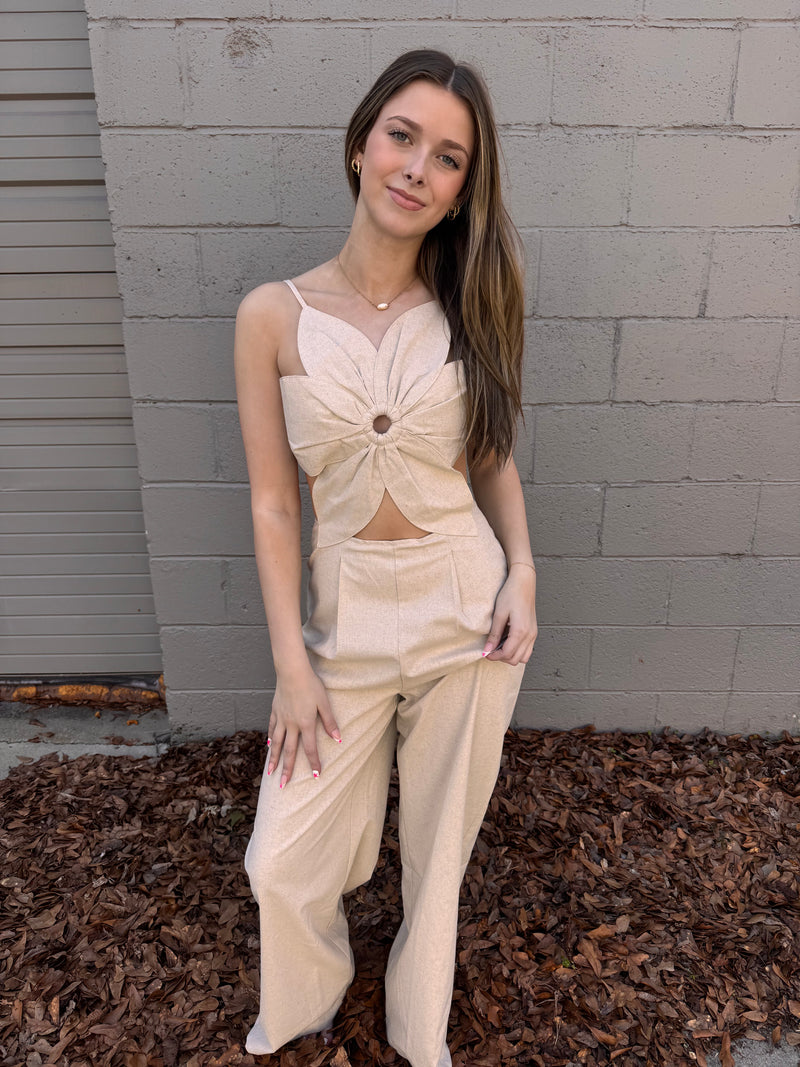 Open Stomach Jumpsuit