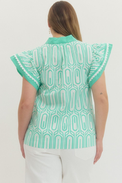 Mint Green Plus Size Top