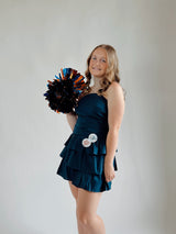Navy Strapless Dress